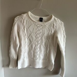 GAP white Cable Knit Sweater | Size Small